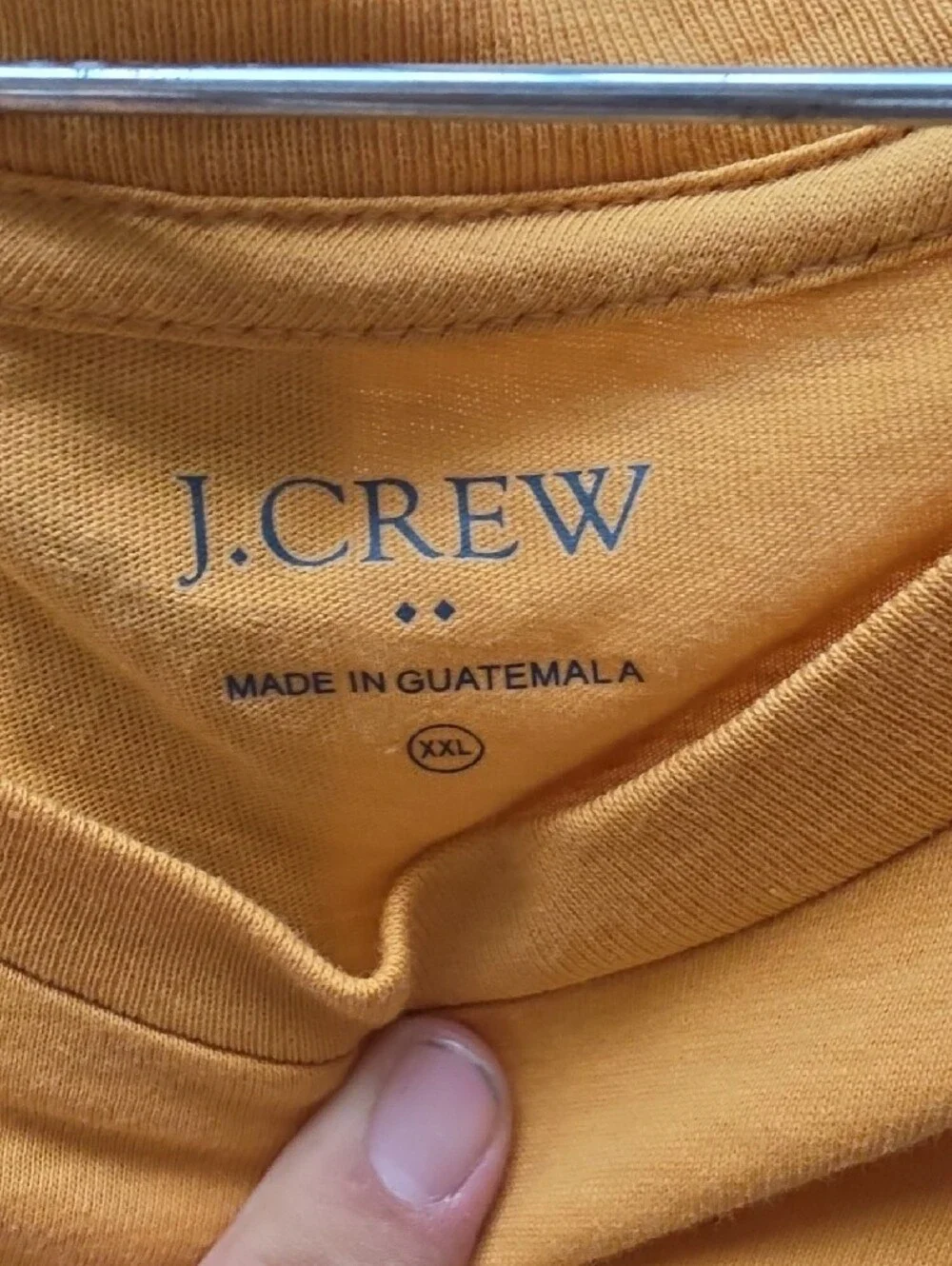 J. Crew Men's Short Sleeve Tee in Mustard Yellow with Whale Graphic